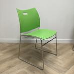 Casala Curvy stoel / stapelstoel,  groen, Huis en Inrichting, Stoelen, Ophalen of Verzenden, Gebruikt, Stof, Eén