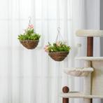 2 Kunstplanten Hangplant Clematis In Pot Met Haken Decoratie
