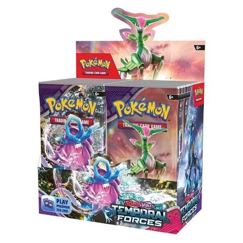 Temporal Forces - Booster Box, Hobby en Vrije tijd, Verzamelkaartspellen | Pokémon, Boosterbox, Nieuw, Foil, Verzenden