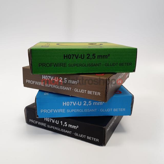 VD Nexans draad ACTIE Pakket 400 meter H07V-U Profwire, Doe-het-zelf en Verbouw, Elektra en Kabels, Nieuw, Ophalen of Verzenden