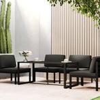 vidaXL Tuintafel 120x60x66 cm aluminium antracietkleurig, Tuin en Terras, Tuintafels, Verzenden, Nieuw, Aluminium