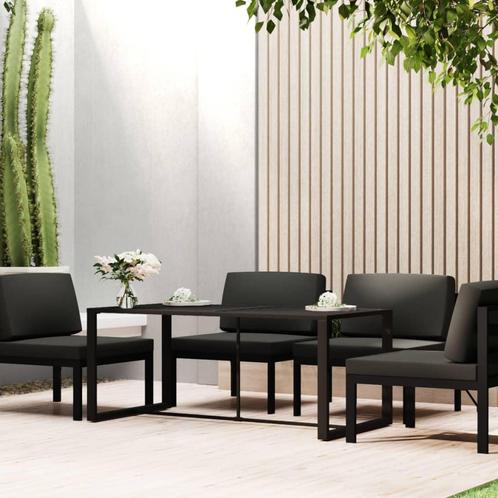 vidaXL Tuintafel 120x60x66 cm aluminium antracietkleurig, Tuin en Terras, Tuintafels, Nieuw, Aluminium, Verzenden