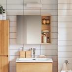 Witte Badkamer Spiegelkast – Hangkast met Planken, Huis en Inrichting, Kasten | Overige, Verzenden, Nieuw