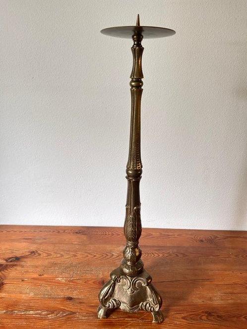 Kandelaar - Koper - Zware Kerkkandelaar - 79 cm, Antiek en Kunst, Kunst | Niet-Westerse kunst