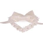 Diadeem meisjes ivoor met bloemen NIEUW, Ophalen of Verzenden, Nieuw, Wit