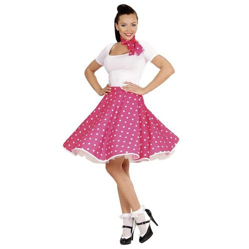 50s Rok Roze Met Sjaaltje, Kleding | Dames, Carnavalskleding en Feestkleding, Nieuw, Ophalen of Verzenden