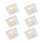 Set van 6 Inbouwspot wit 12 cm rond - Gypsy Stucco, Huis en Inrichting, Nieuw