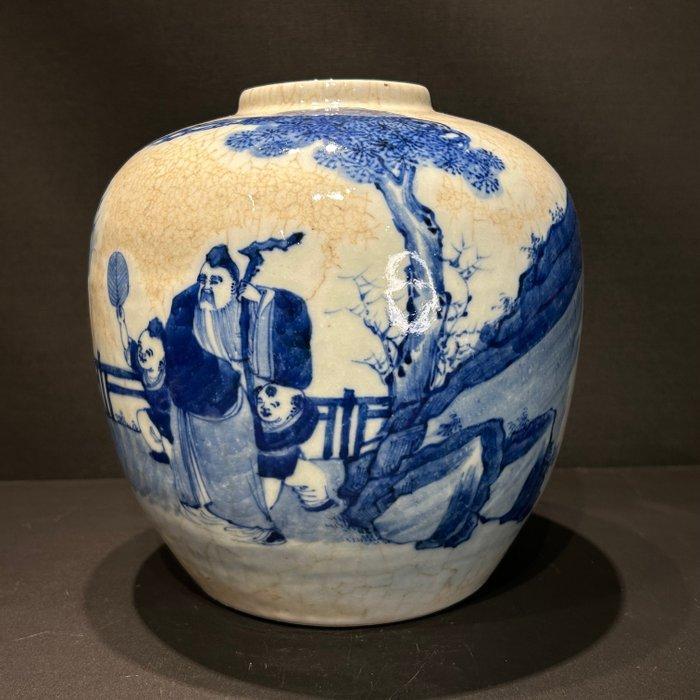 Vaas - Porselein - China - Qing Dynastie (1644-1911) (Zonder, Antiek en Kunst, Antiek | Overige Antiek