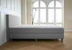 ACTIE! Boxspring Turijn 160 200 Grijs, Verzenden, 200 cm, 160 cm, Nieuw