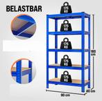 Metalen Opbergrek tot 875kg blauw Set 2 Stuks (Meubelen), Huis en Inrichting, Kasten | Televisiemeubels, Verzenden, Nieuw