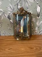 Wandkandelaar - Verguld brons - Lantaarn halve maan