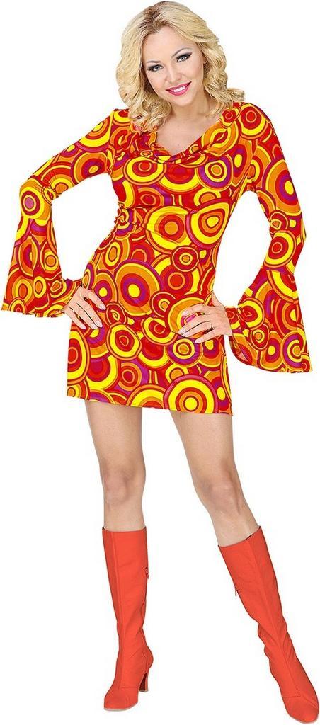 70s Jurk Disco Oranje, Kleding | Dames, Carnavalskleding en Feestkleding, Nieuw, Ophalen of Verzenden