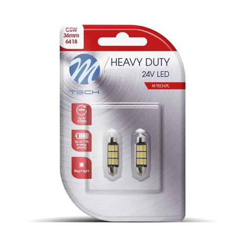M-Tech LED C5W / C10W 24V - 36MM - Heavy Duty - 9x Led ..., Auto-onderdelen, Verlichting, Nieuw, Verzenden