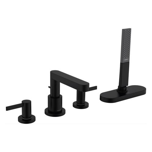 Badrandmengkraan Finoris HansGrohe 4-Gats Met SBox Mat Zwart, Doe-het-zelf en Verbouw, Sanitair, Kraan, Nieuw, Ophalen of Verzenden