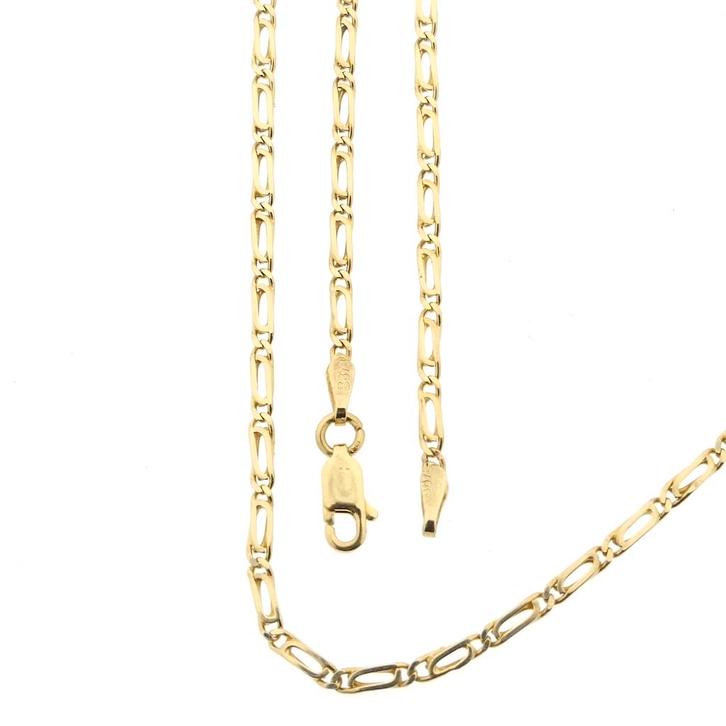 Gouden marine schakel ketting | 43,5 cm (marine ketting), Sieraden, Tassen en Uiterlijk, Kettingen, Overige kleuren, Gebruikt