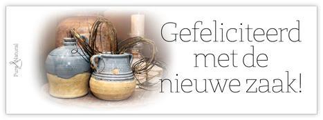 Bloemenkaartjegefeliciteerd met de nieuwe zaak!, Huis en Inrichting, Woonaccessoires | Kunstplanten en Kunstbloemen, Nieuw, Ophalen of Verzenden