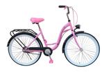 Modieuze roze meisjesfiets 26 inch - met bagagedrager en..., Ophalen of Verzenden, Nieuw, 26 inch of meer, Viking Choice