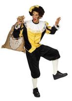 Pietenpak 4-Delig Peto Zwart/Geel, Kleding | Dames, Carnavalskleding en Feestkleding, Ophalen of Verzenden, Nieuw