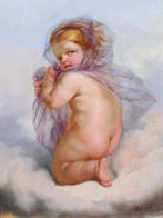 Henri Joseph Dillens (1812-1872) - Allegory of Winter as a, Antiek en Kunst