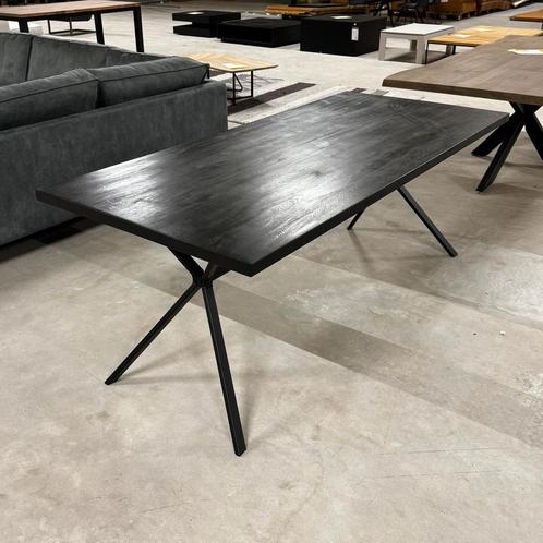 Eettafel Zwart Flint 200cm, Huis en Inrichting, Tafels | Eettafels, Ophalen of Verzenden