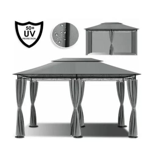 Paviljoen 4x3 Antraciet Haines, Tuin en Terras, Partytenten, Ophalen of Verzenden