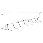 Oprolsysteem Oliveti zwembad afdekzeil 147-555 cm met 8 span, Tuin en Terras, Verzenden, Nieuw