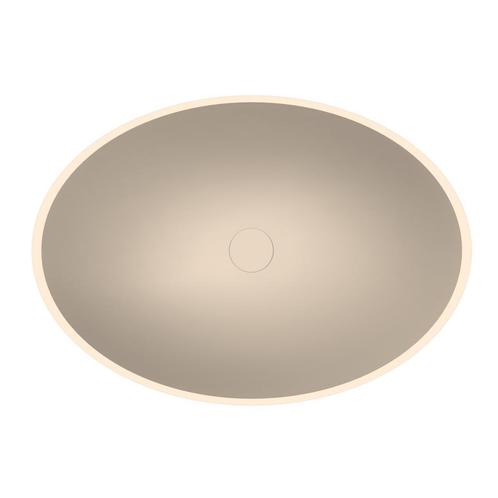 Arcqua Prince Opbouw Waskom Ovaal 49x34 Mat Zand, Doe-het-zelf en Verbouw, Sanitair, Ophalen of Verzenden