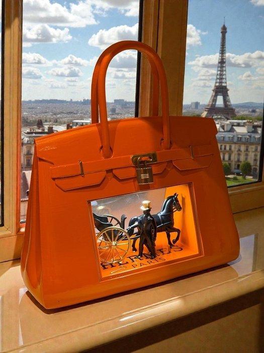 Art Stray-Nos - “ Lécrin Hermès ... Birkin illuminé ., Antiek en Kunst, Kunst | Designobjecten