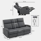 TRUUSK Luxe 3-zitsbank - Individueel verstelbare rugleuninge, Huis en Inrichting, Fauteuils, Verzenden, Nieuw