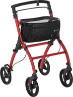 2dekans | Aluminium Rollator Active - Rood, Diversen, Rolstoelen, Ophalen of Verzenden, Zo goed als nieuw