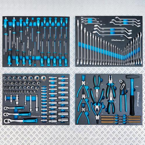 Datona Gereedschapsset Extended PRO 153-delig - voor 4, Doe-het-zelf en Verbouw, Gereedschap | Handgereedschap, Nieuw, Ophalen of Verzenden
