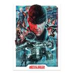 Metal Gear Solid Art Print Montage Limited Edition 42 x 3..., Ophalen of Verzenden, Nieuw