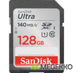 SanDisk Ultra 128GB SDXC Geheugenkaart, Verzenden, Nieuw