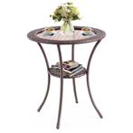 LIVSK Patio Bistrotafel - Gehard Glazen Tafelblad - Weerbest, Verzenden, Nieuw