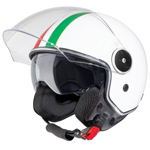 VINZ Neiva - Wit, Motoren, Kleding | Motorhelmen, XS, Jethelm, Verzenden