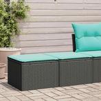 vidaXL 2-delige Loungeset met kussens poly rattan acacia, Verzenden, Nieuw, Rotan, Loungeset