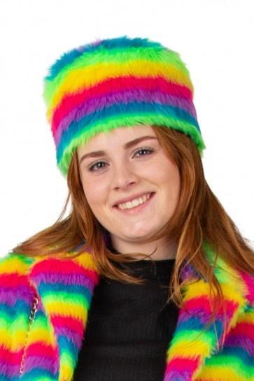 Bontmuts Regenboog Streep, Hobby en Vrije tijd, Feestartikelen, Nieuw, Verzenden