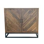 Dressoir Mangohout Sabia 100 cm, 100 tot 150 cm, Verzenden, Nieuw, Industriële meubels