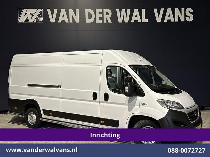 Fiat Ducato | 3.0 NP 136pk L4H2 Post NL inrichting Euro6, Auto's, Bestelauto's, Dealer onderhouden, Te koop, Handgeschakeld, Wit