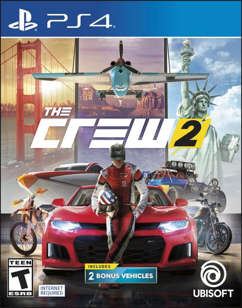 Playstation 4 The Crew 2, Spelcomputers en Games, Games | Sony PlayStation 4, Zo goed als nieuw, Verzenden