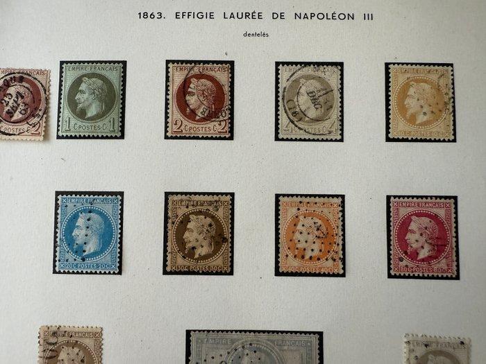 Frankrijk - Yvert 25/38 (behalve 34) volledige Napoléon en, Postzegels en Munten, Postzegels | Europa | Frankrijk