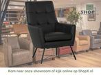 Leren fauteuil Proud - Toledo Nero (zwart), Nieuw, Ophalen of Verzenden, 75 tot 100 cm, Industrieel, Modern
