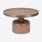 Zuiver Glam Salontafel Rond 60 cm Roze/Goud, Huis en Inrichting, Tafels | Salontafels, Nieuw, Metaal, Minder dan 50 cm, 50 tot 100 cm