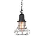 Landelijke buiten hanglamp zwart - Moreno, Tuin en Terras, Buitenverlichting, Nieuw, 50 tot 250 watt
