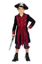 Piraat Kostuum Jongen Burgundy Premium, Kleding | Heren, Ophalen of Verzenden, Nieuw