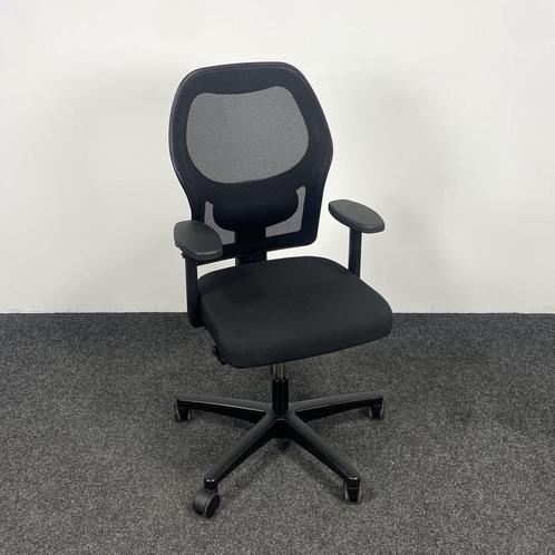 Ahrend 160 Bureaustoel Zwart | 4D Armleggers, Huis en Inrichting, Bureaustoelen, Bureaustoel, Zwart, Gebruikt, Ergonomisch, Ophalen of Verzenden