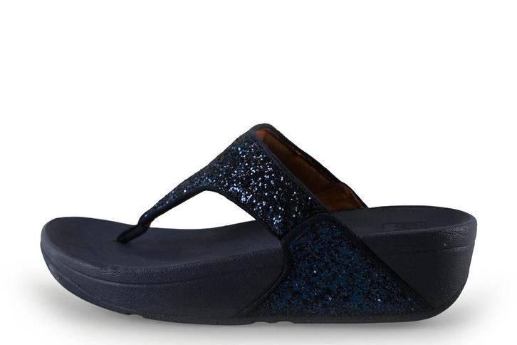 Fitflop Slippers in maat 37 Blauw | 10% extra korting, Kleding | Dames, Schoenen, Blauw, Zo goed als nieuw, Slippers, Verzenden