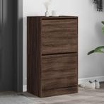 vidaXL Schoenenkast met 2 klaplades 60x42x108 cm bruin, Verzenden, Nieuw