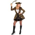 Piraat Kostuum Goud Dames, Kleding | Dames, Carnavalskleding en Feestkleding, Verzenden, Nieuw