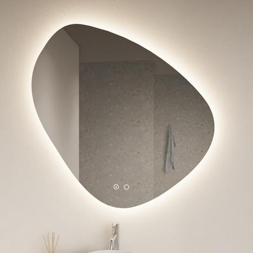 Badkamerspiegel Gliss Fury Organic LED Verlichting 100x100, Doe-het-zelf en Verbouw, Sanitair, Bad, Nieuw, Ophalen of Verzenden